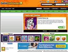 Tablet Screenshot of gogohalloweengames.com